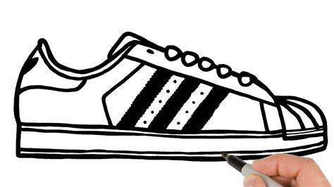 adidas schoenen tekenen|how to draw adidas sneakers.